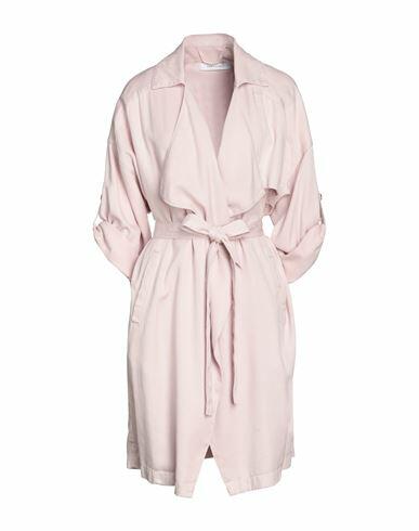 Emma & Gaia Woman Overcoat & Trench Coat Pink Lyocell Cover