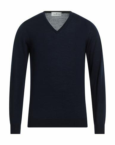 Della Ciana Man Sweater Midnight blue Merino Wool Cover