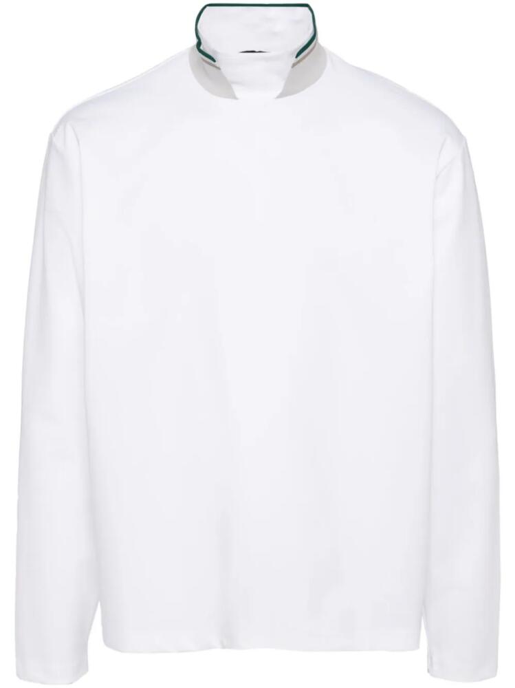 Kolor stand-up collar T-shirt - White Cover