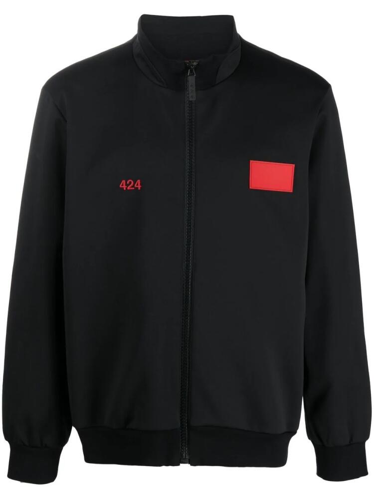 424 logo-embroidered zipped jacket - Black Cover