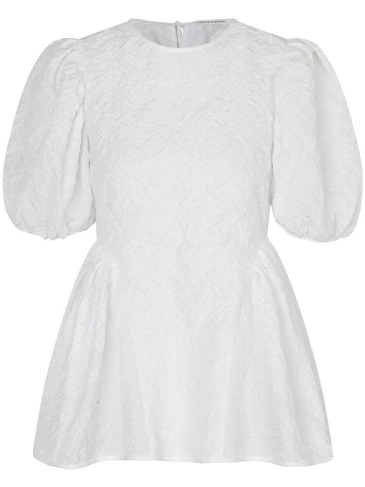 Cecilie Bahnsen Ubah matelassé blouse - White Cover