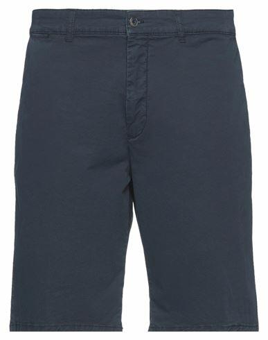 Harmont & Blaine Man Shorts & Bermuda Shorts Midnight blue Cotton, Elastane Cover