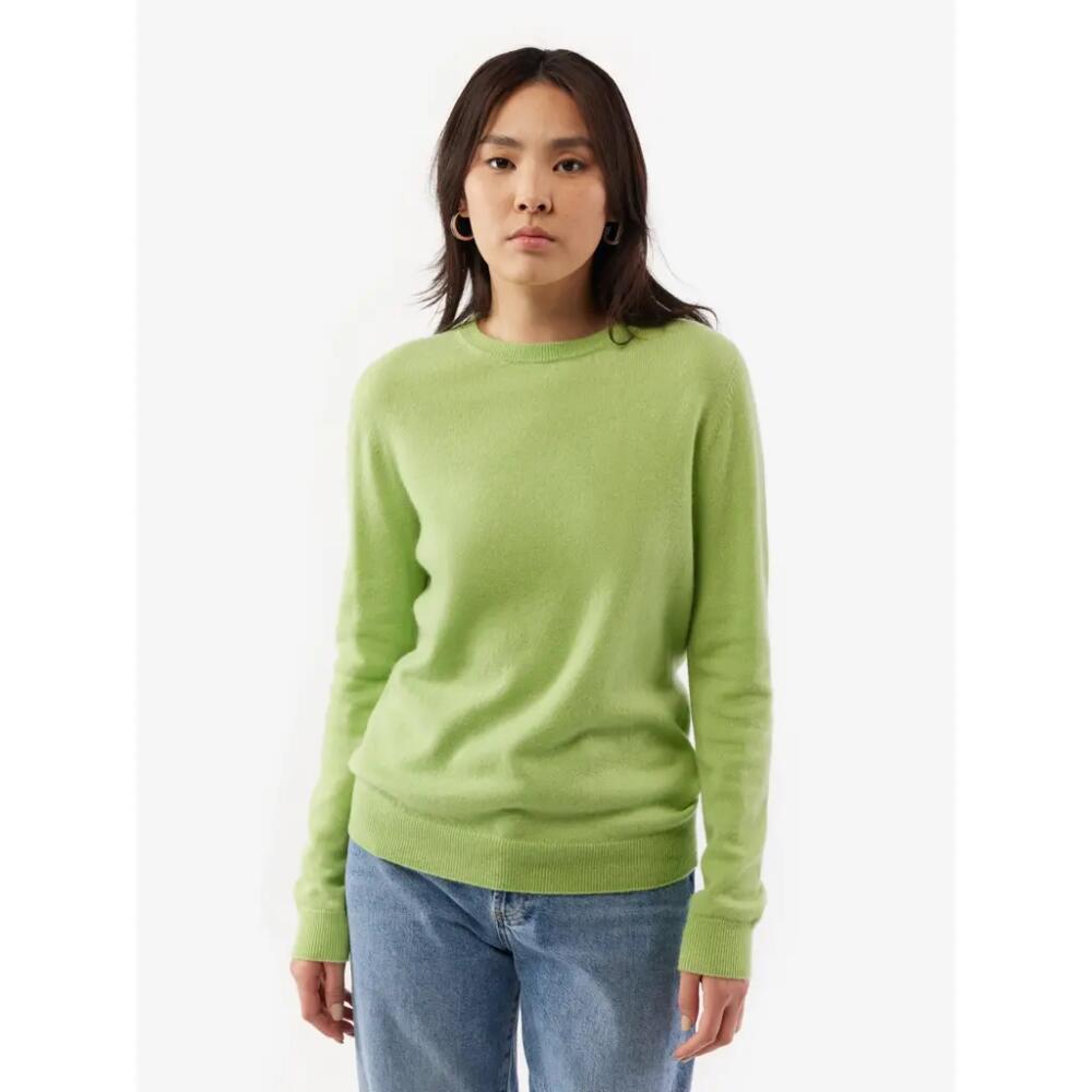 Gobi Cashmere Crew Neck Sweater in Jade Lime Cover