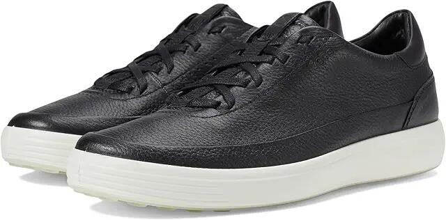 ECCO Soft 7 Lace-Up Sneaker (Black/Black) Men's Shoes Cover