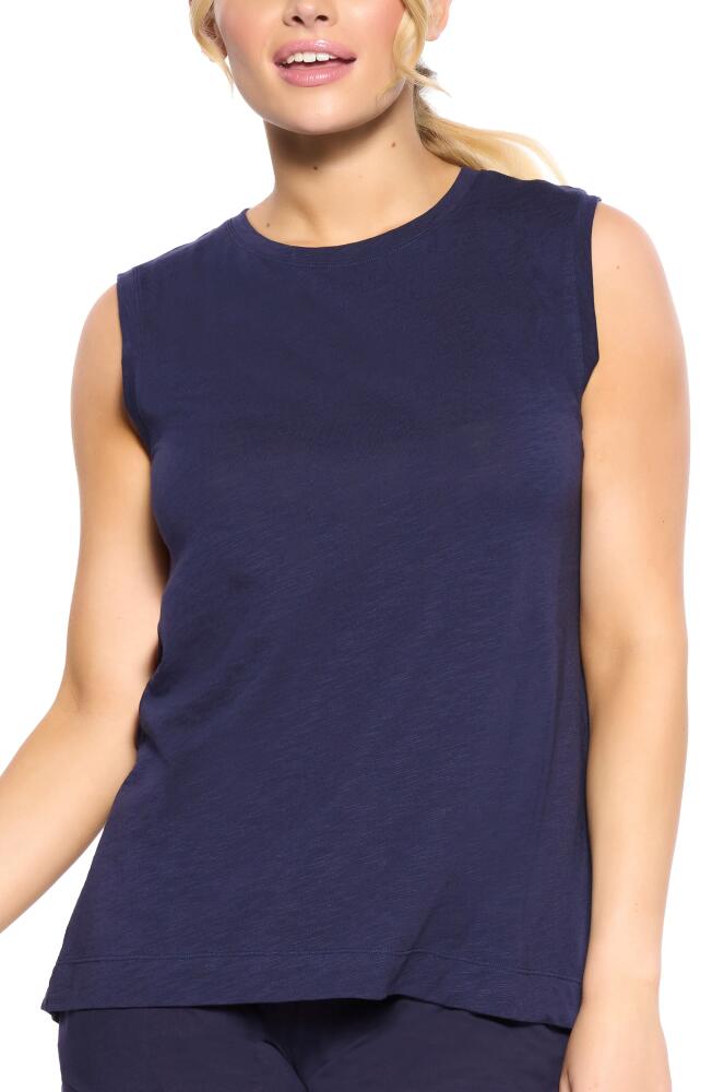 Felina Slub High-Low Tank in Evening Blue Cover