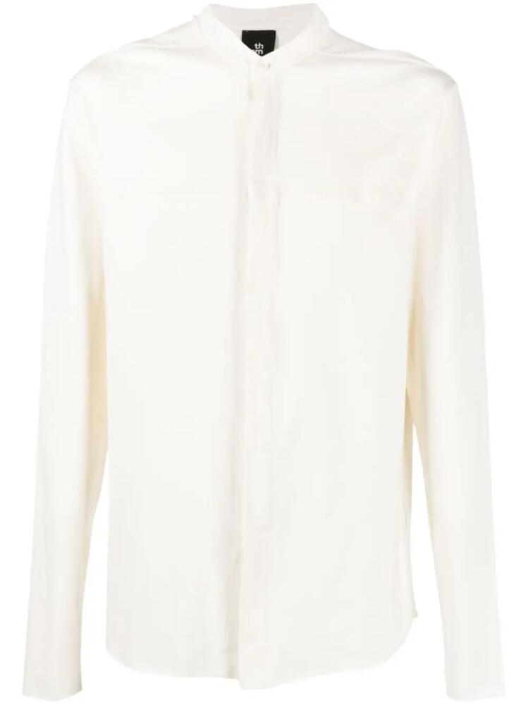 Thom Krom band-collar button-up shirt - White Cover