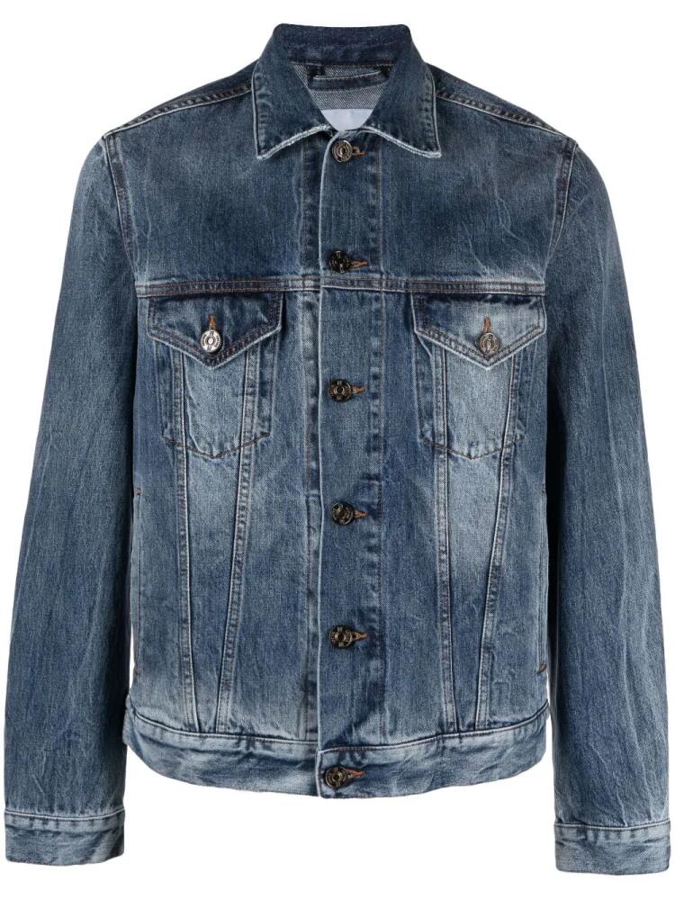 PT Torino bleach-effect denim jacket - Blue Cover