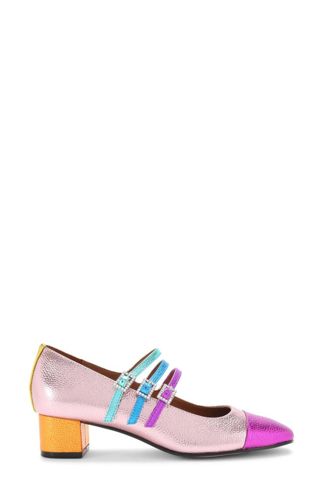 Kurt Geiger London Pierra Mary Jane Pump in Pink Multi Cover