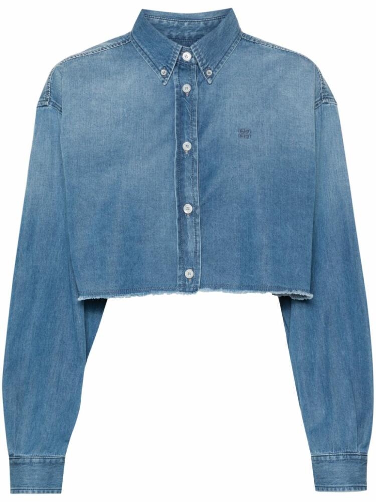 Givenchy cropped denim shirt - Blue Cover