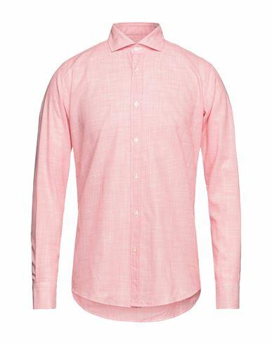 Mr Massimo Rebecchi Man Shirt Coral Size 15 ¾ Cotton Cover