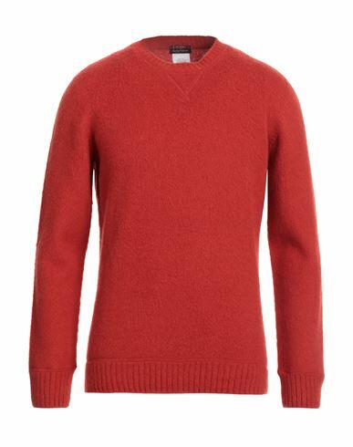 Barba Napoli Man Sweater Red Virgin Wool Cover