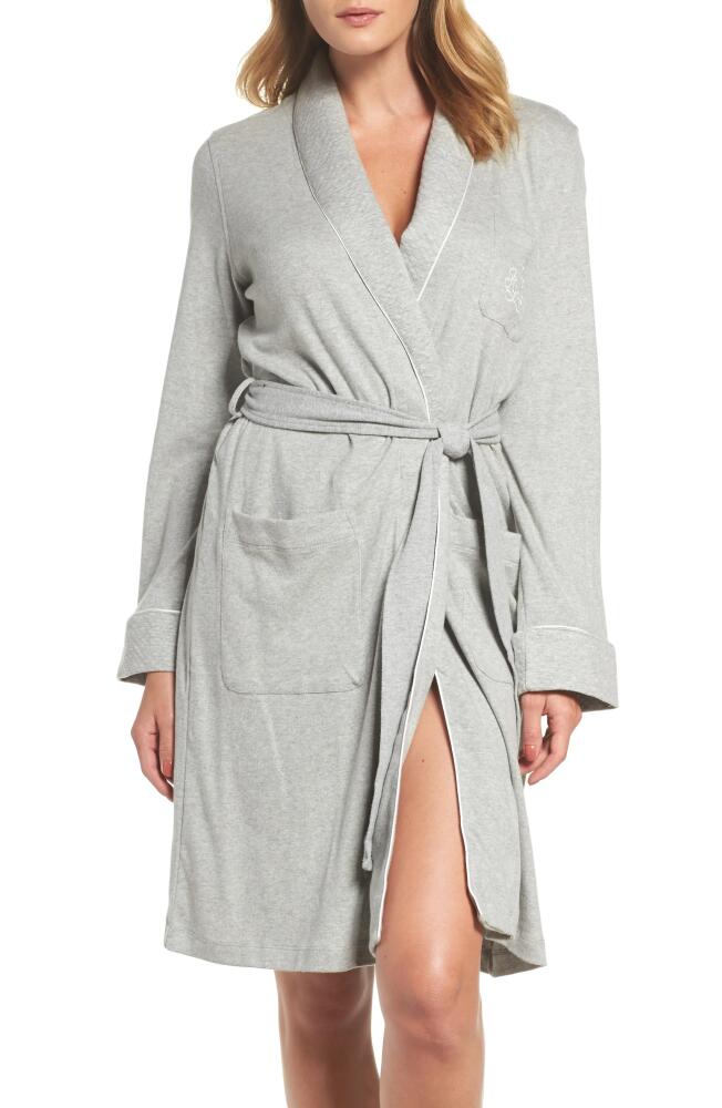 Lauren Ralph Lauren Quilted Collar Robe in Grey Heather Cover