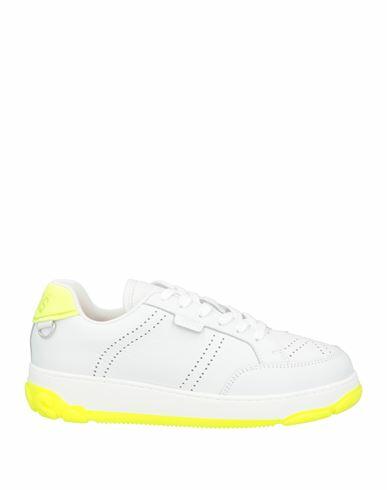 Gcds Woman Sneakers White Leather Cover