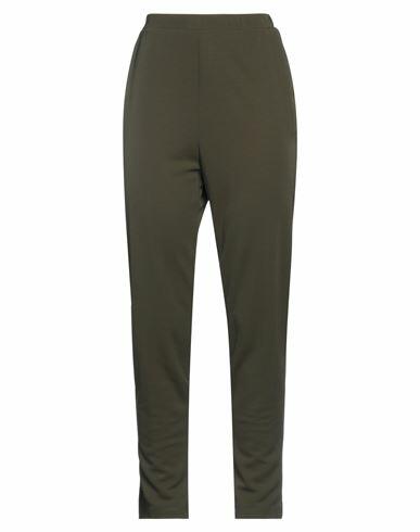 Max Mara Woman Pants Military green Viscose, Polyester, Polyamide Cover