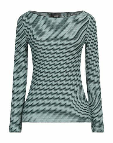 Emporio Armani Woman Sweater Sky blue Viscose, Polyester Cover