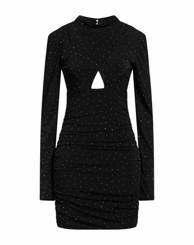 Aniye By Woman Mini dress Black Polyester, Elastane Cover