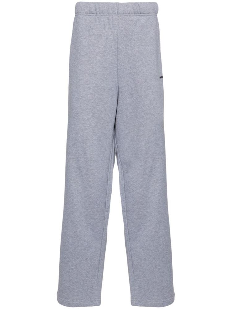 CHOCOOLATE logo-print cotton track pants - Grey Cover