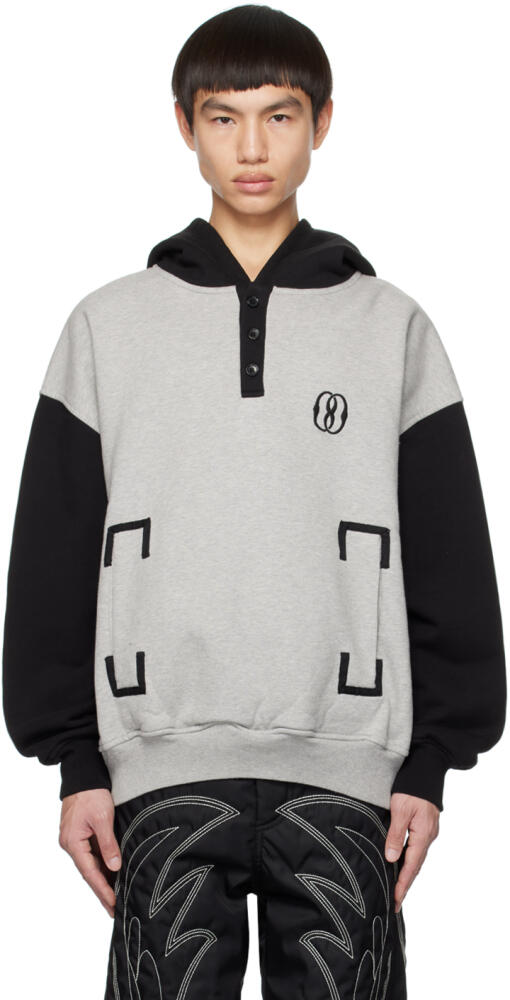 Bally Gray & Black Bi-Color Hoodie Cover