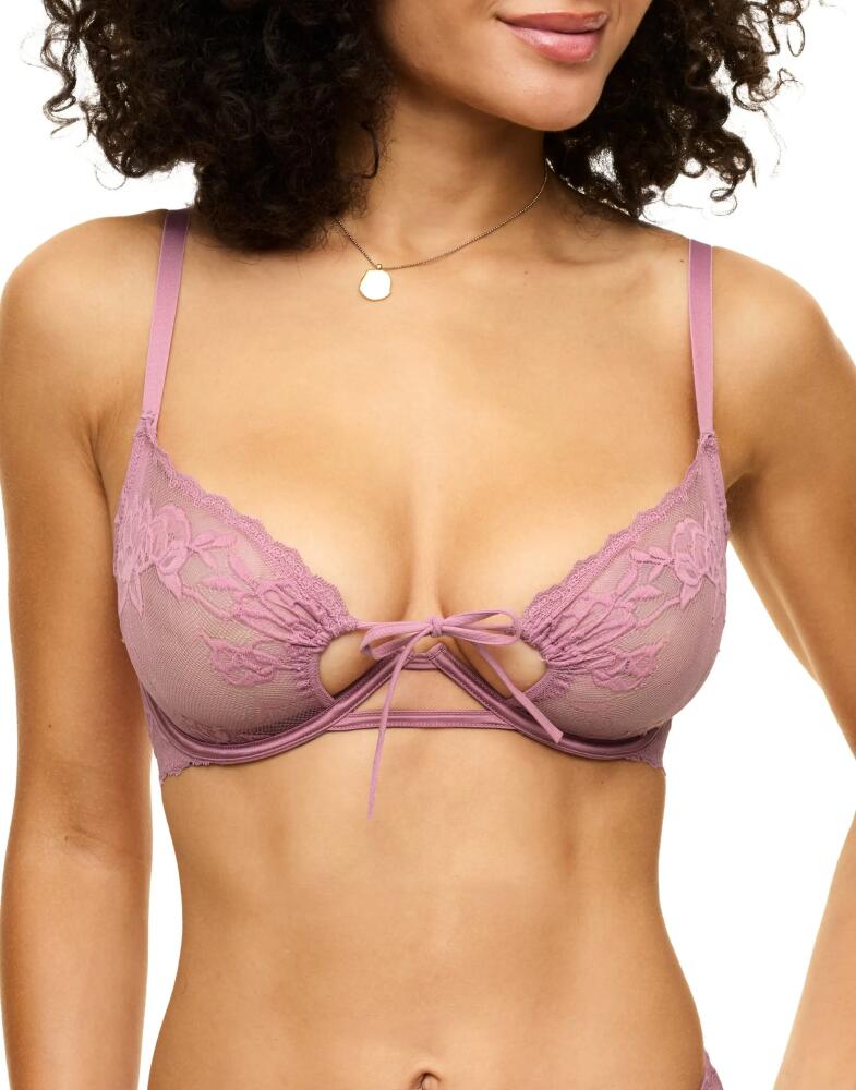 Adore Me Cathie Unlined Demi Bra in Medium Purple Cover