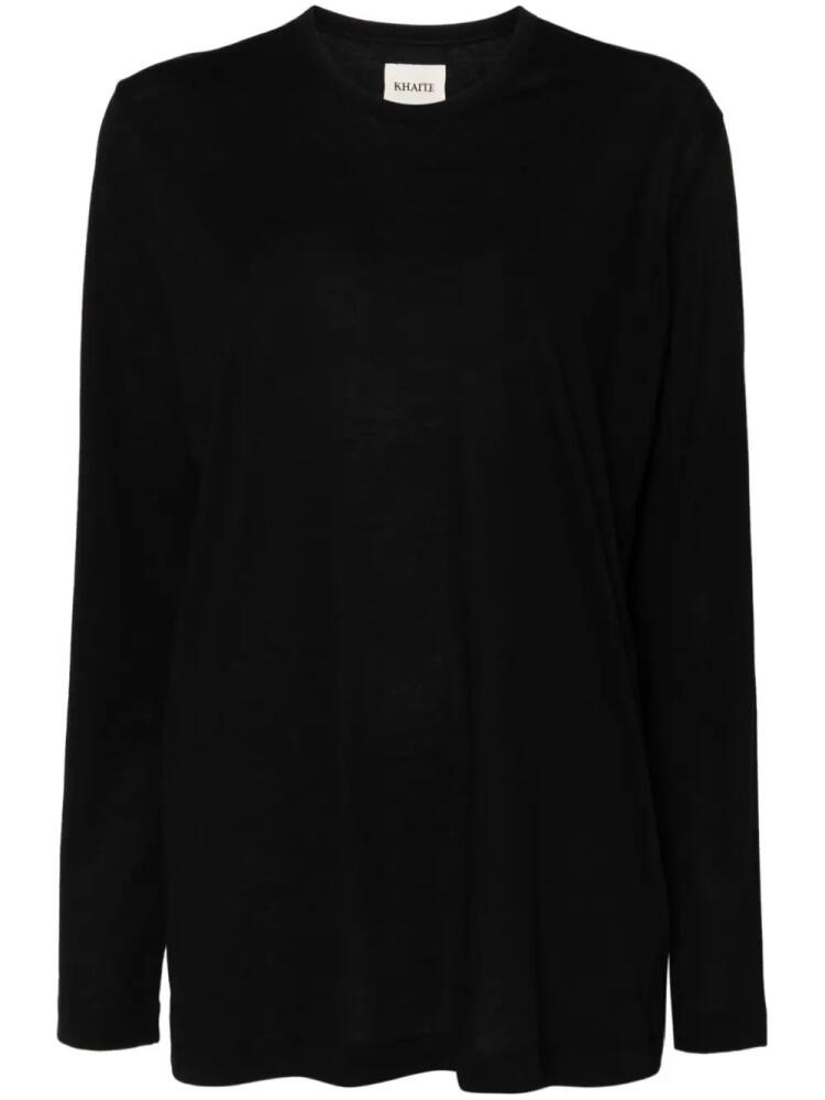 KHAITE long-sleeved T-shirt - Black Cover