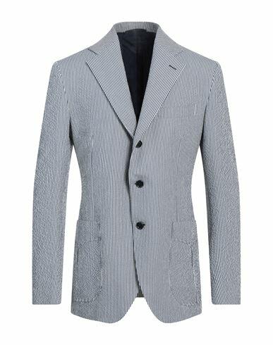 De Petrillo Man Blazer Midnight blue Cotton, Elastane Cover