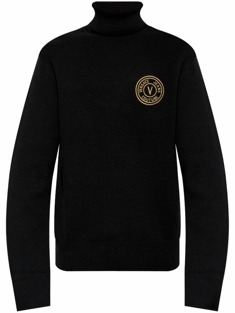 Versace Jeans Couture embroidered-logo sweater - Black Cover