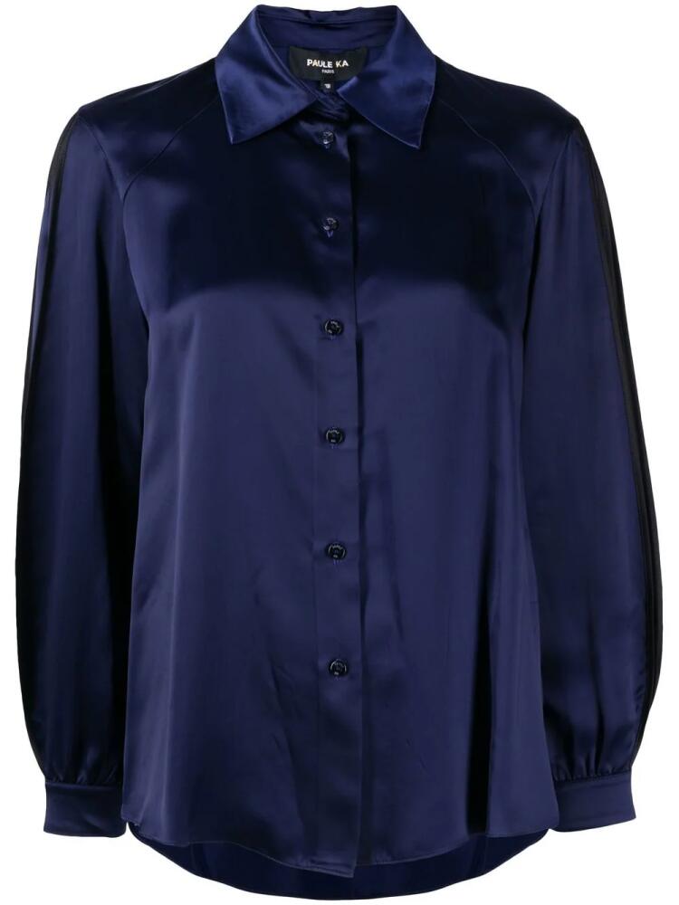 Paule Ka long-sleeve blouse - Blue Cover