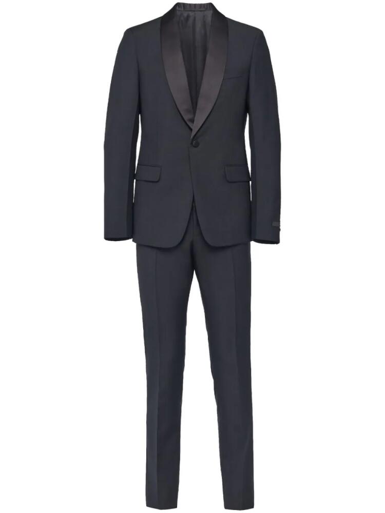 Prada single-breasted wool-mohair tuxedo - Black Cover