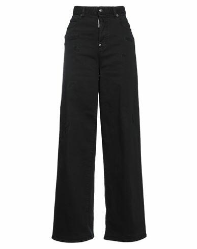 Dsquared2 Woman Jeans Black Cotton, Elastane Cover