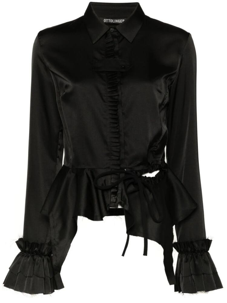 Ottolinger ruffled shirt - Black Cover