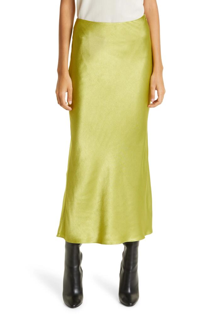 JASON WU Satin Slip Skirt in Green Tea Cover