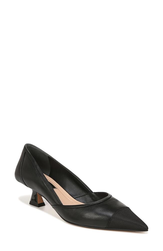 Franco Sarto Darcy Pointed Toe Kitten Heel Pump in Black Cover