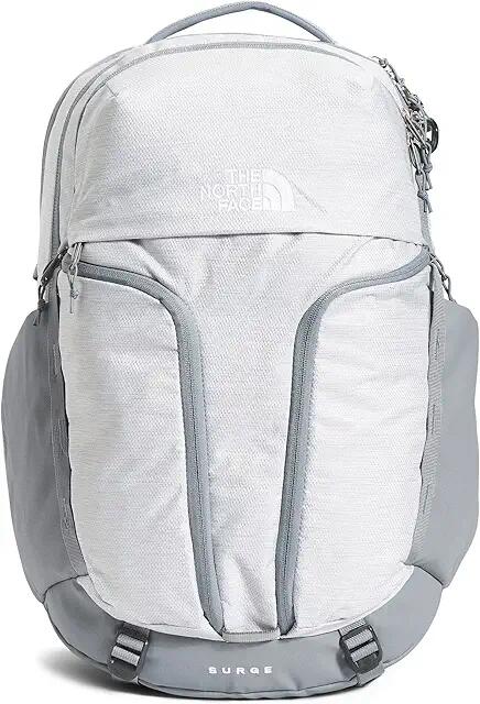 The North Face Women's Surge (TNF White Metallic Melange/Mid Grey) Backpack Bags Cover