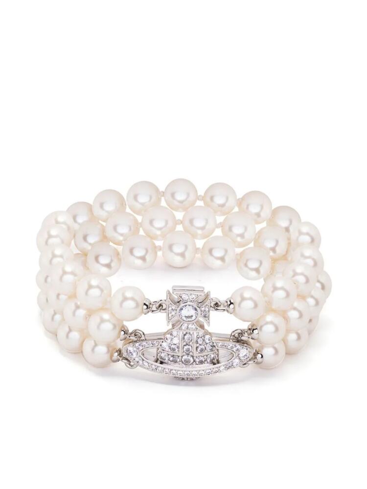 Vivienne Westwood pearl Orb bracelet - Neutrals Cover