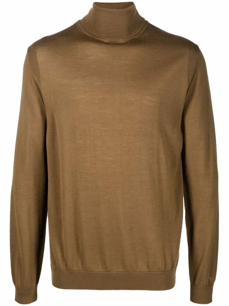 Woolrich fine-knit roll-neck jumper - Brown Cover