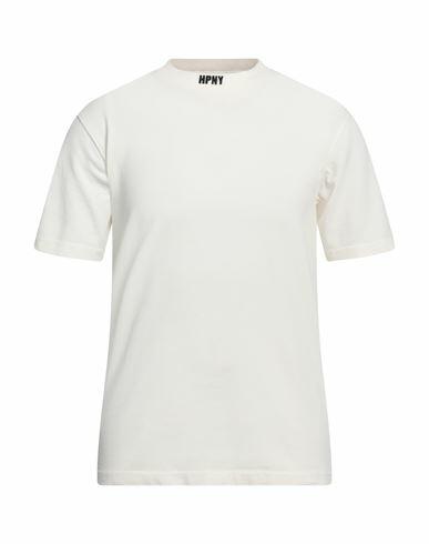 Heron Preston Man T-shirt Ivory Cotton, Polyester Cover