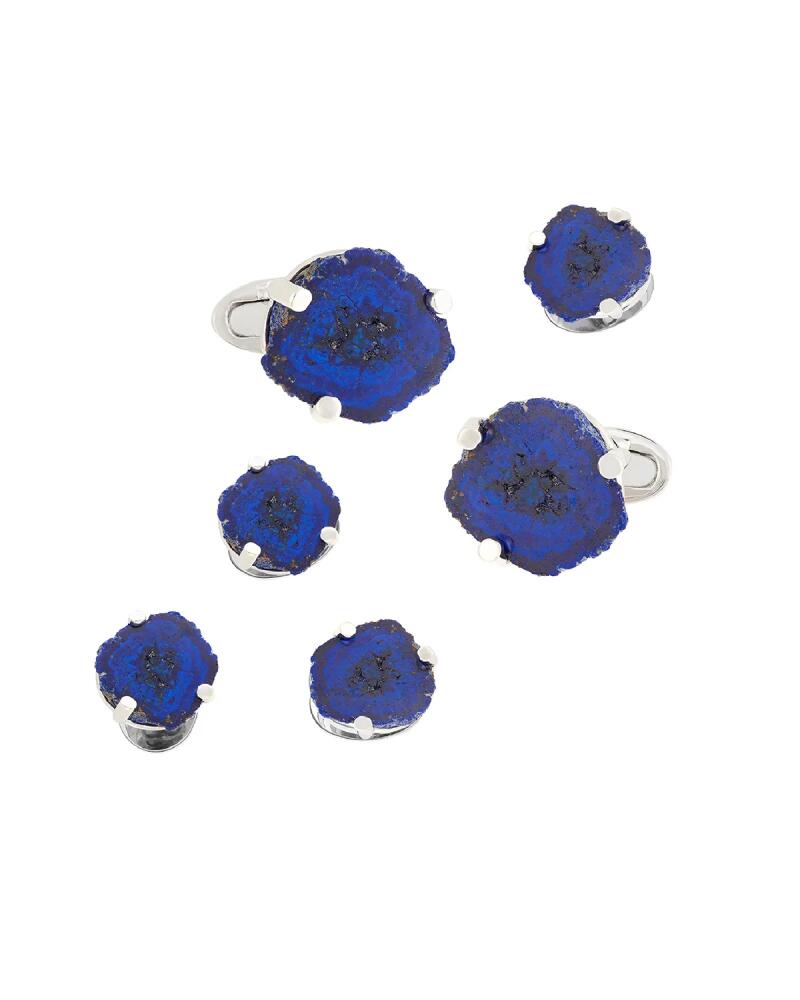 Jan Leslie Men's Russian Azurite Cufflink %26 Stud Set Cover