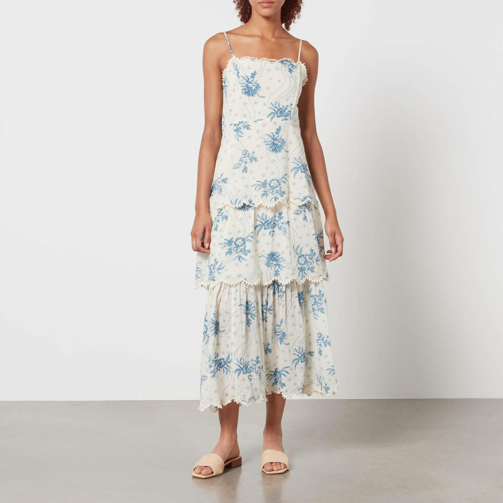 Never Fully Dressed Peony Printed Cotton-Gauze Dress Cover