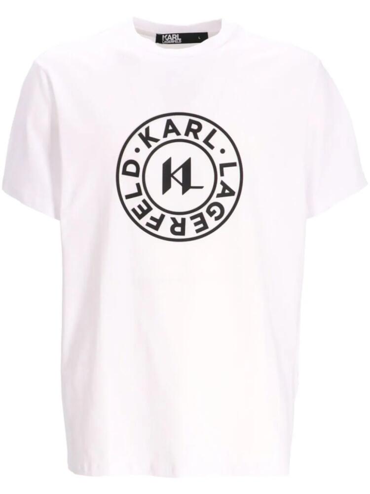 Karl Lagerfeld Circle Logo T-shirt - White Cover