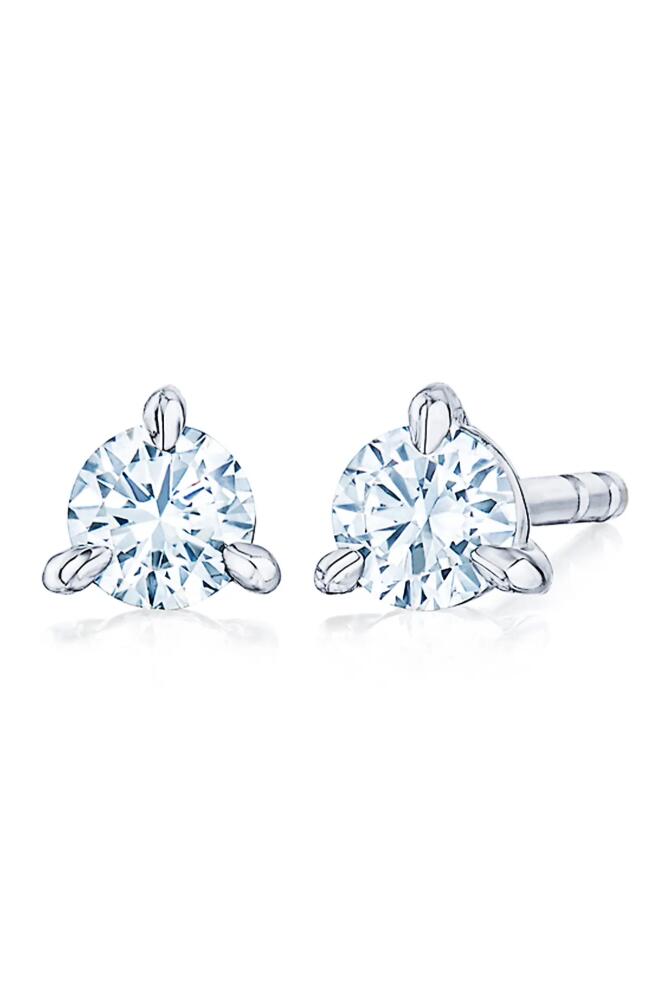 Kwiat Round Cut Diamond & Platinum Stud Earrings - .25ct. in White 0.25 Ctw Cover