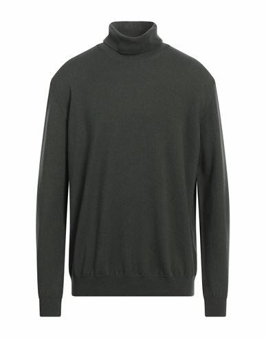 Ferrante Man Turtleneck Dark green Merino Wool Cover