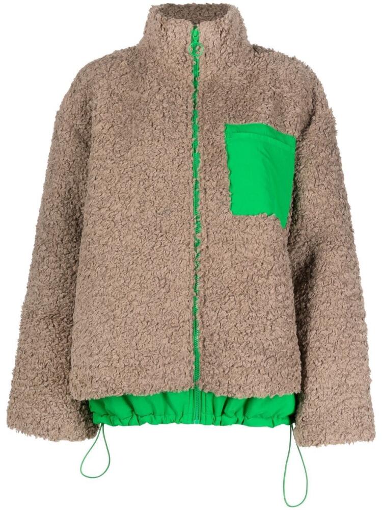 Stine Goya Dakota teddy-fleece jacket - Neutrals Cover