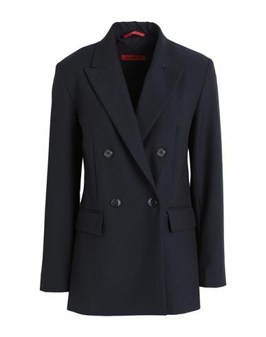 Max & co. Woman Blazer Midnight blue Polyester, Viscose, Elastane Cover