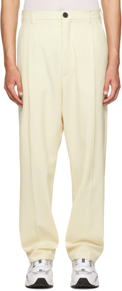 LU'U DAN SSENSE Exclusive Off-White Tailored Trousers Cover