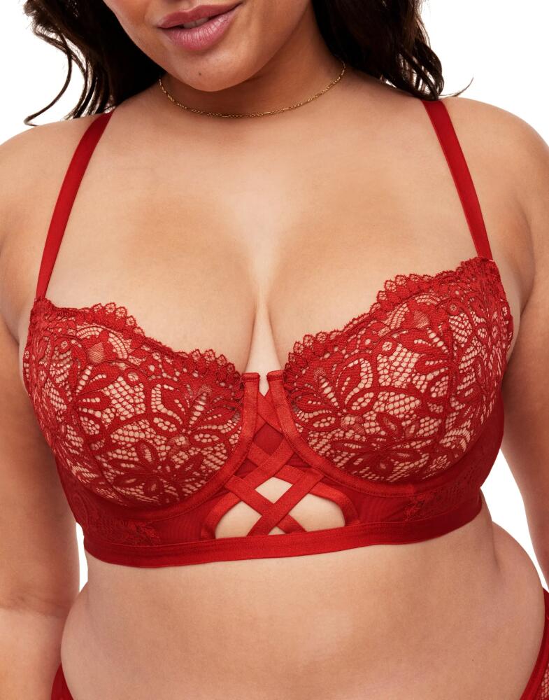 Adore Me Diara Contour Balconette Bra in Dark Red Cover