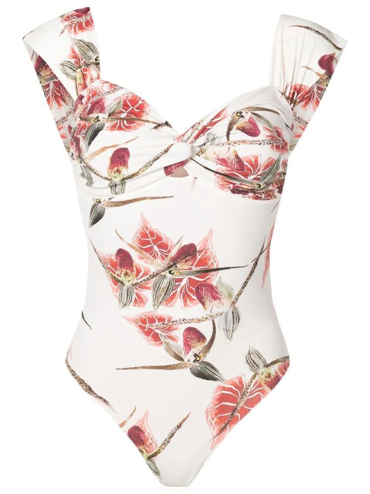 Clube Bossa Maio floral swimsuit - Neutrals Cover