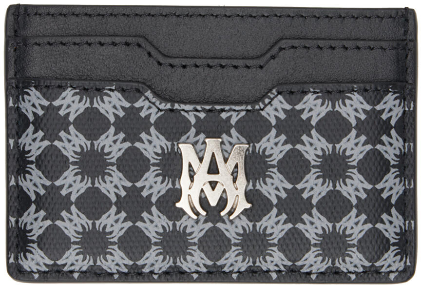 AMIRI Black MA Quad Card Holder Cover