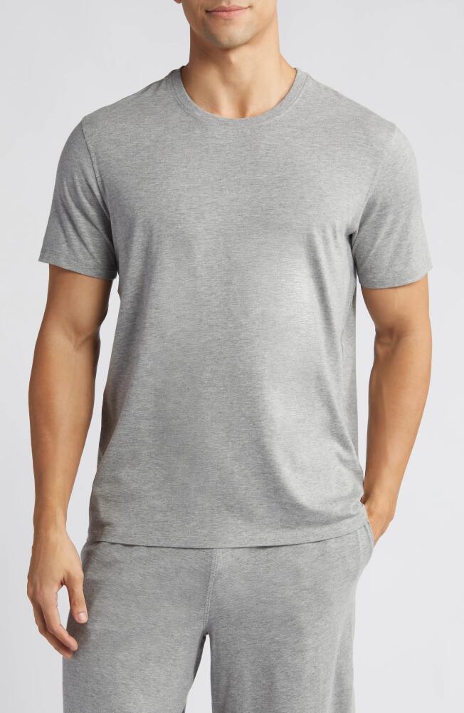 Daniel Buchler Stretch Cotton & Modal Pajama T-Shirt in Grey Heather Cover