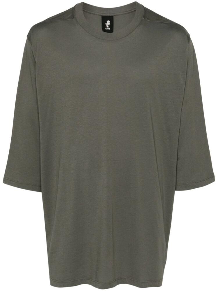 Thom Krom half-sleeves modal blend T-shirt - Green Cover