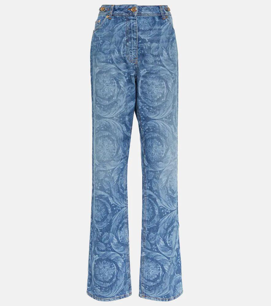 Versace Barocco high-rise straight jeans Cover